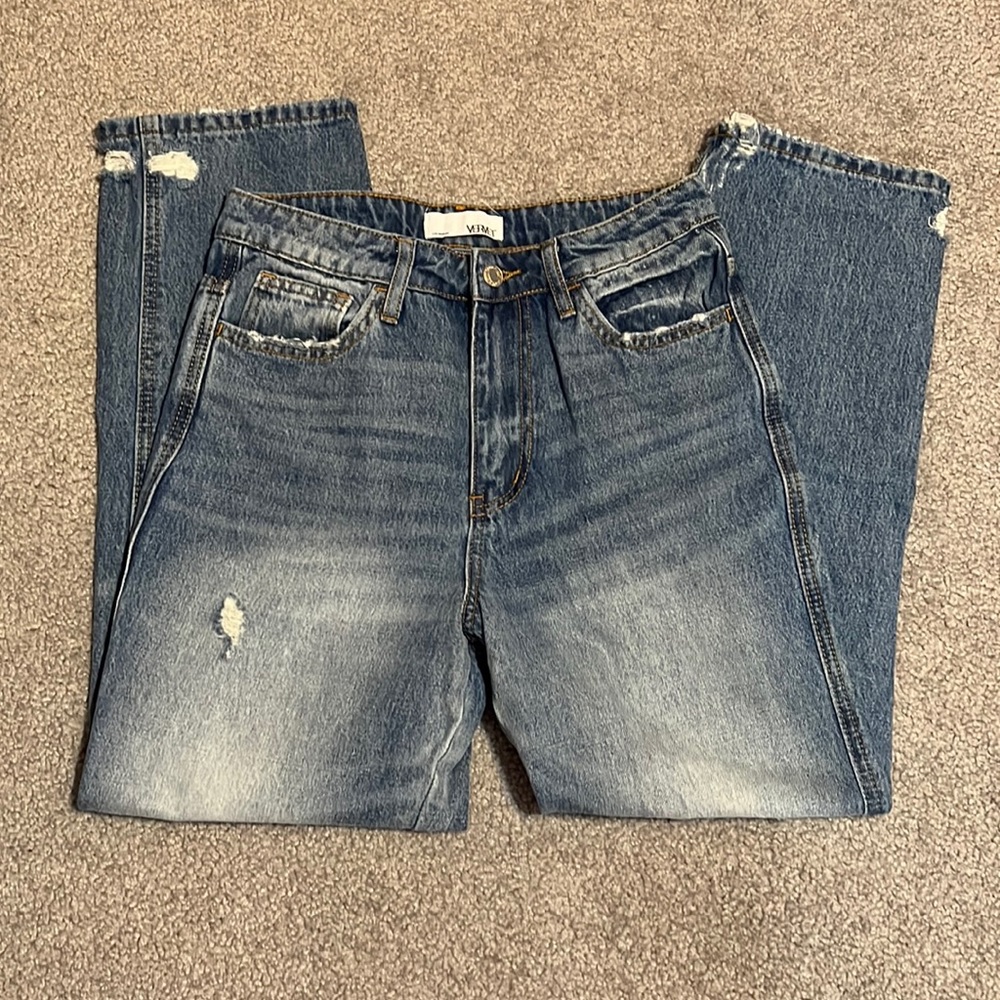 Los Angeles Vervet Distressed High Rise Jeans